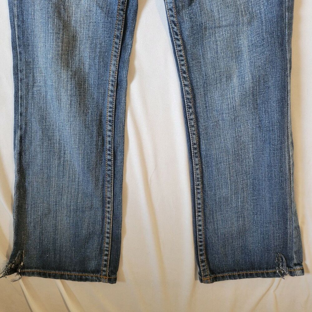 Helix Size 16 Jeans 100% Cotton Slim Boot Cut Distressed 30x28 - Picture 3 of 8